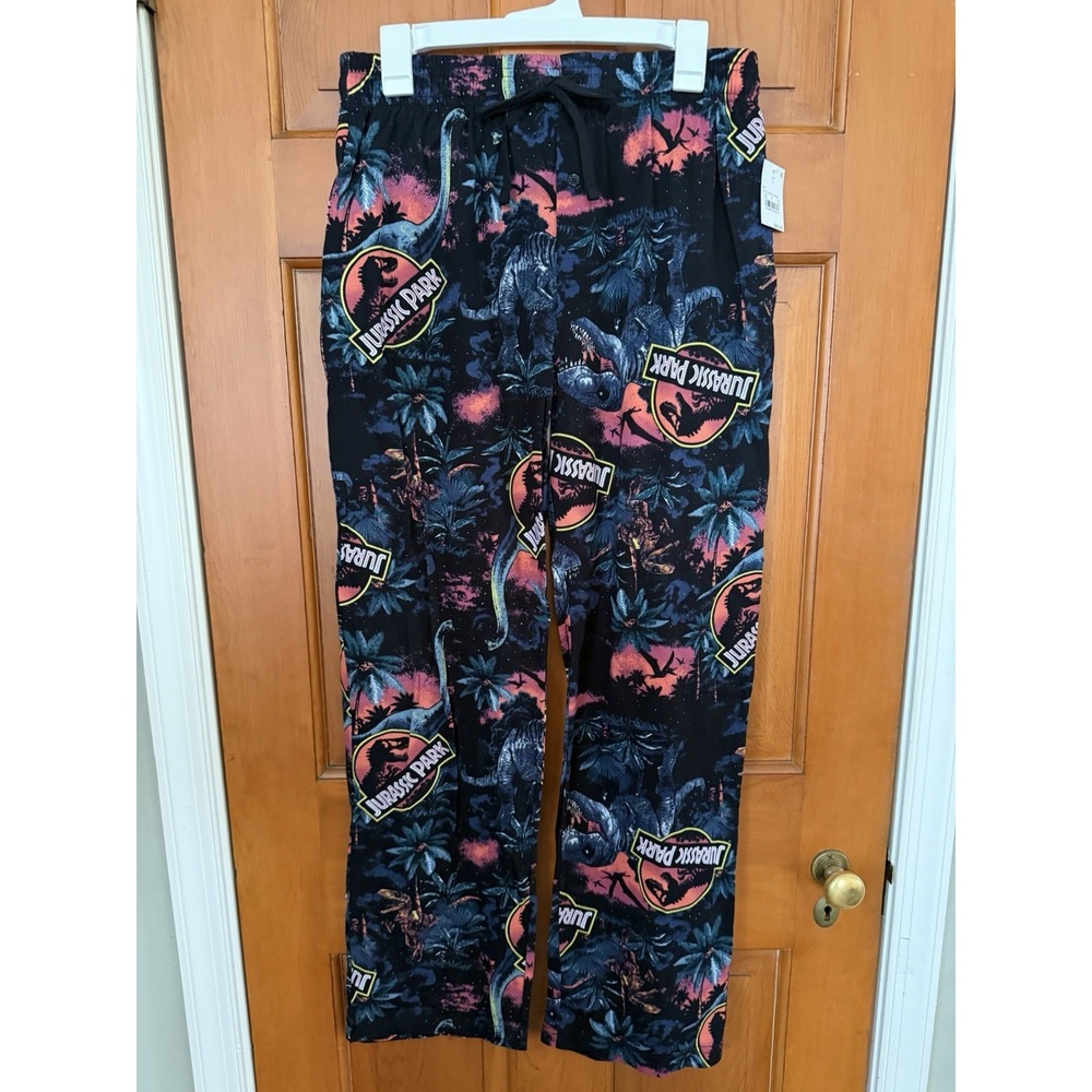 Men's Jurassic Park Pajama Pants-Sleep Pants-Size Small NWT Lounge Pants-Pull-On